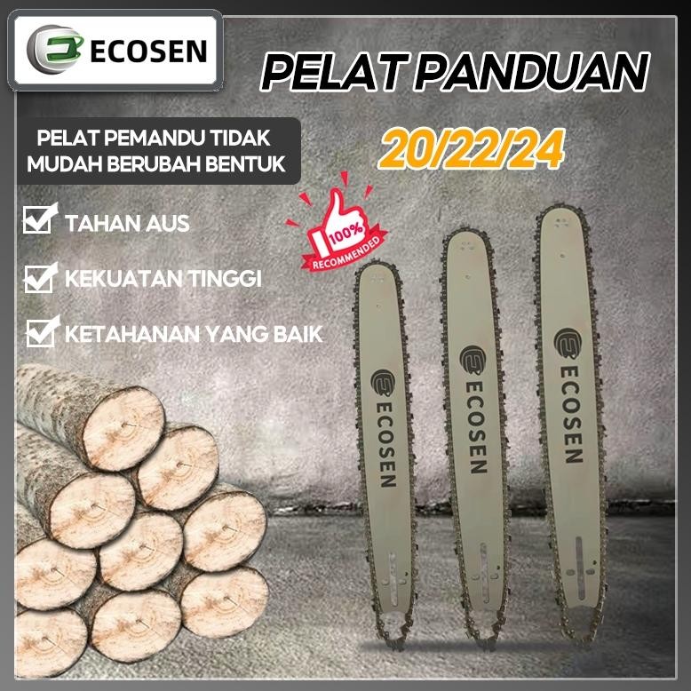 ECOSEN Rantai Chainsaw 20 22 24 Inch Guide Bar Chainsaw Blade Chainsaw Chain 325 Berlaku Untuk STIHL