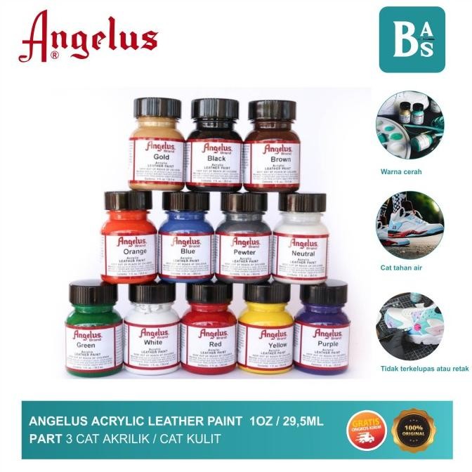 

redi Angelus Leather Paint 1oz / 29,5ml Part 3/3 / Cat Akrilik / Cat Kulit / Cat Dekoratif / Peralatan Melukis Terlengkap dari Bali Art Supplies