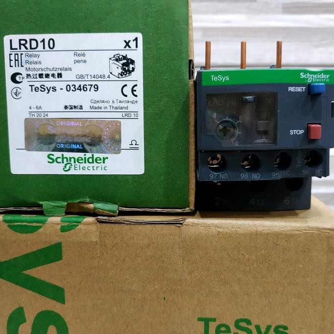 Overload Kontaktor Schneider Lrd10/Lrd 10 4-6A/Overload Schneider New Stok