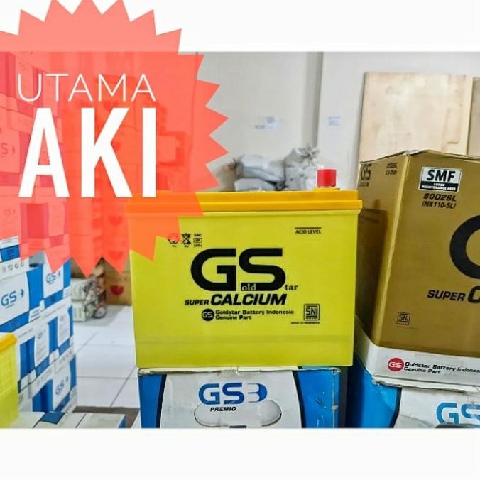 AKI KERING MOBIL GS G MFCC NX 110-5L / NX110-5L / 80D26L SUPER CALCIUM