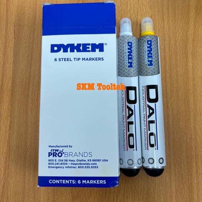 

NEW Dykem Dalo Paint Marker Dykem Dalo Industrial Paint Marker Dykem Dalo Spidol Besi (Putih & Kuning)