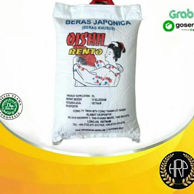 

Beras Jepang Oishii Bento 10kg | Beras Sushi | Japonica Oishi Bento IS81