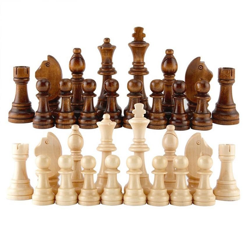 Premium 2.2Inch Catur Kayu / Wood Chess / Papan Catur Set / Bidak Buah Catur Kayu Standar High Quali