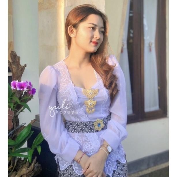 ''Terlaris" Kebaya Putih Bordir Bali Jadi Murah | Kebaya Encim