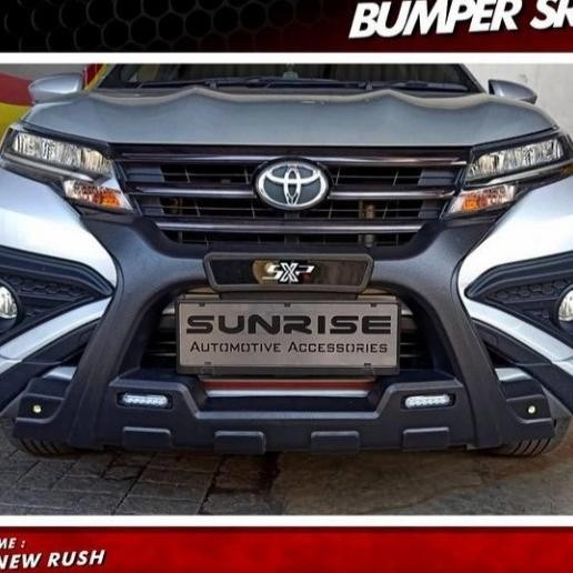 Terlaris Bumper/Tanduk Depan All New Rush/Terios 2018-2021 Model Sr-X Abs Plstk Ready Stok