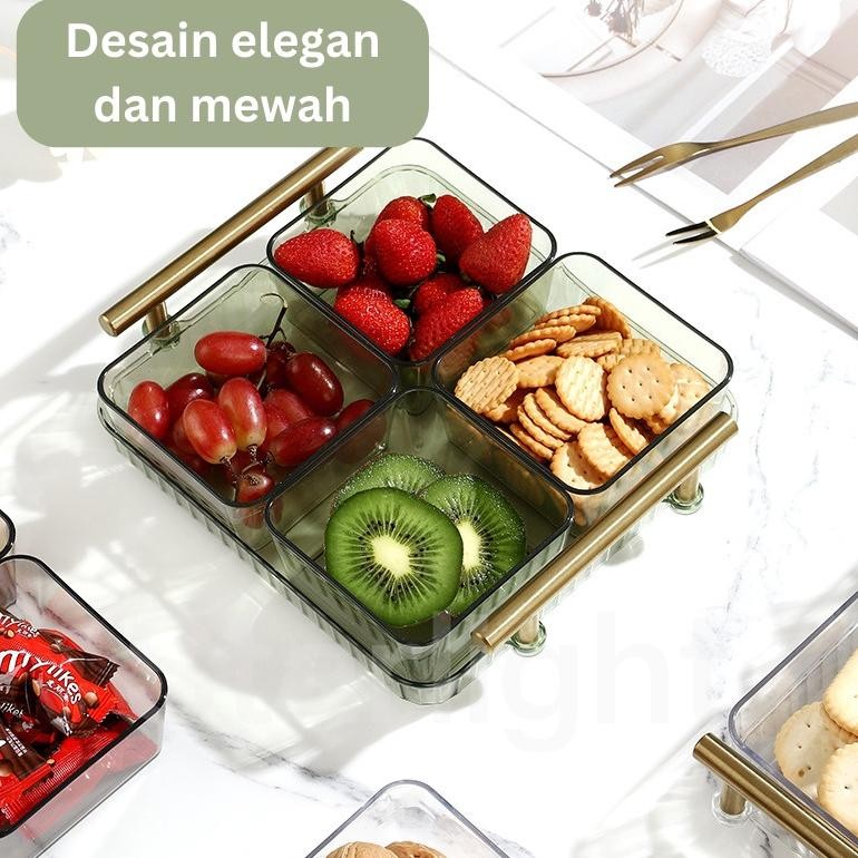 Nampan Toples Permen Minimalis Lebaran Tatakan Snack Kue Kering Kotak HSB663