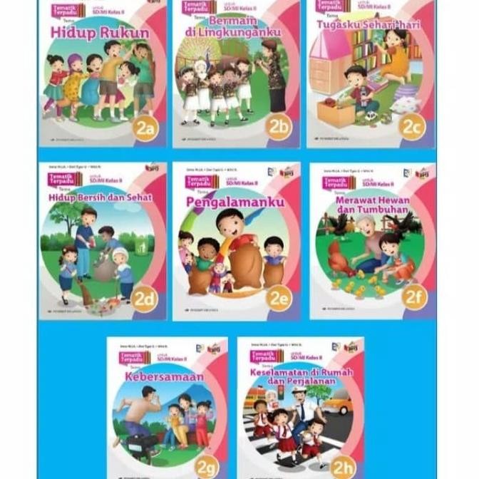 

paket satu tahun buku tematik k13 erlangga kelas 2 edisi terbaru