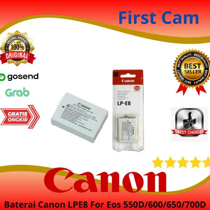 Produk Baru Baterai Baterry Kamera Canon LP-E8 LPE8 For Canon 550D,600D,650D,700D