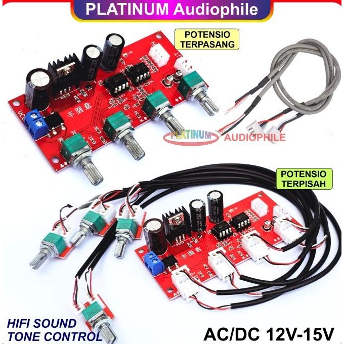 Tone Control NE5532 Hifi Stereo Audio Pre Amplifier Preamp TC-297 TC-798