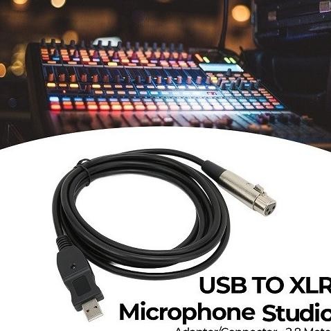 XLR To USB To Microphone Mic Link Cable Studio Audio Adapter Connector