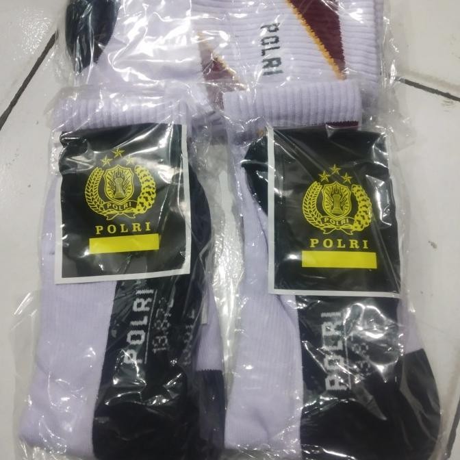 KAOS KAKI OLAHRAGA PUTIH POLRI