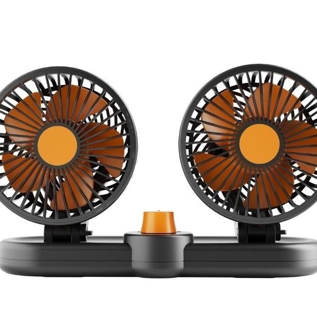 Original Kipas Angin Mobil Dua Kipas 12 Volt 24 Volt Kyzuku Kz T302 T301