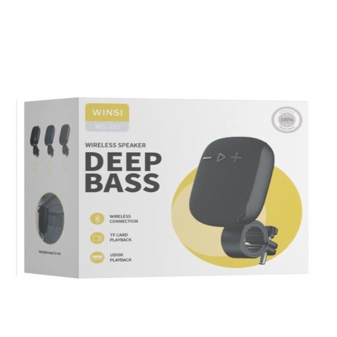 DEEP BASS SPEAKER STANG SEPEDA / MOTOR WIRELESS AUDIO SPEAKER