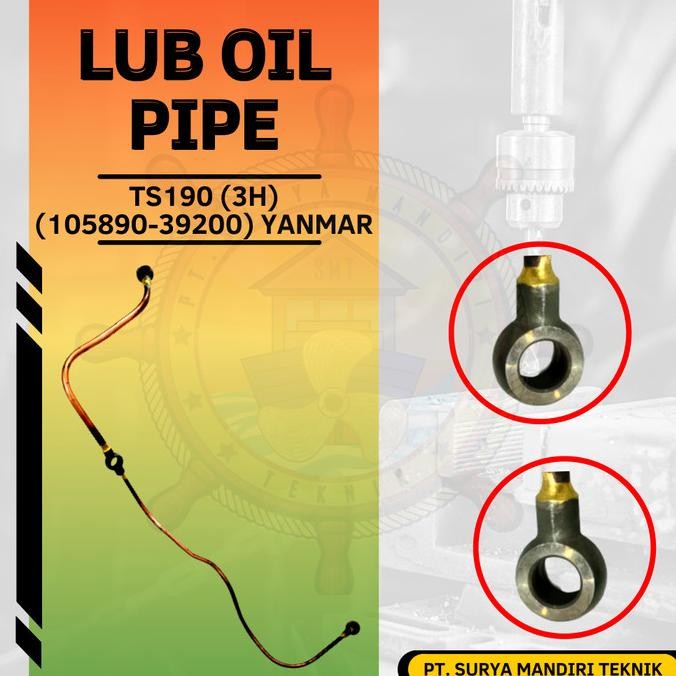 Ready...Ready...Ready...] LUB OIL PIPE TS190 3H 105890-39200 YANMAR ASLI GENUINE