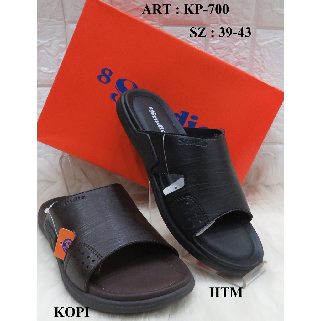 SANDAL KULIT PRIA MEREK STUDIO ART KP-700 PRICE RP 238.000 BRAND ORIGINAL