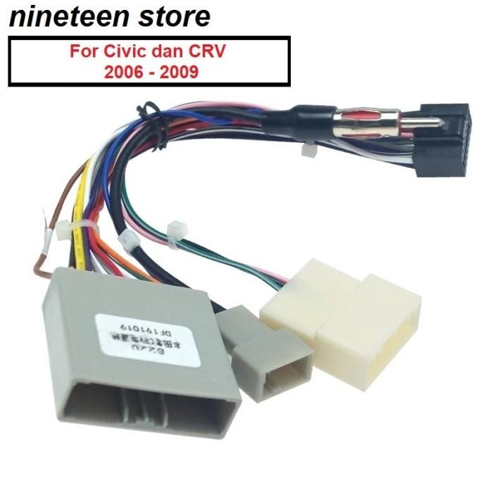 Kabel Soket Audio Honda Civic FD dan CRV Gen 3 PNP Headunit Android