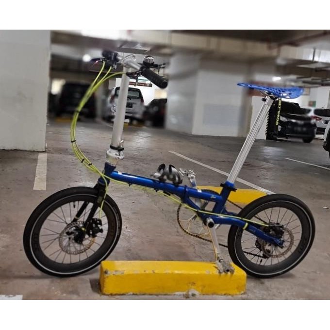 *****] Sepeda Lipat - Bike Fnhon Gust Blue Sapphire 2nd like New Jarang Pakai