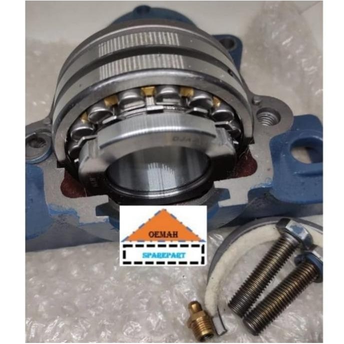 PLUMMER BLOCK SN 522 BEARING HOUSING SN522 KOMPLIT LENGKAP ADAPTER SLEAVE AS 100 AS100 MM murah