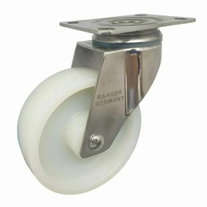 promo roda nylon 4" hidup/swivel stainless steel ranger germany