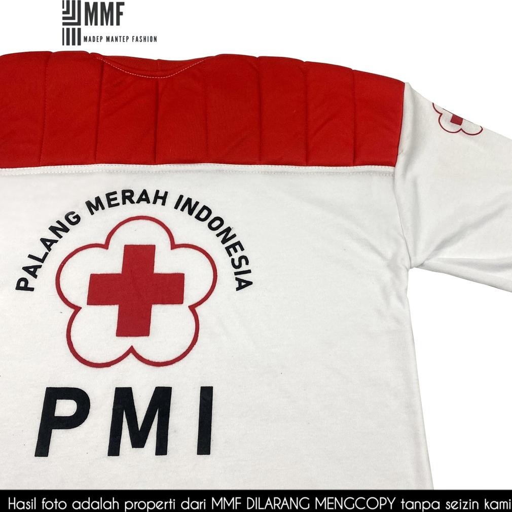 hj-77 Kaos PMR Lengan Panjang Kaos PMI Lengan Panjang Kaos Kegiatan PMR PMI Lengan Panjang - KAOS PH