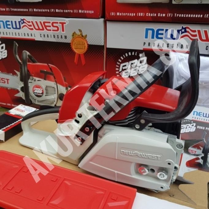 Chainsaw censow senso NEW WEST PRO 888 BAR 30 in rantai 48T NEW WEST murah