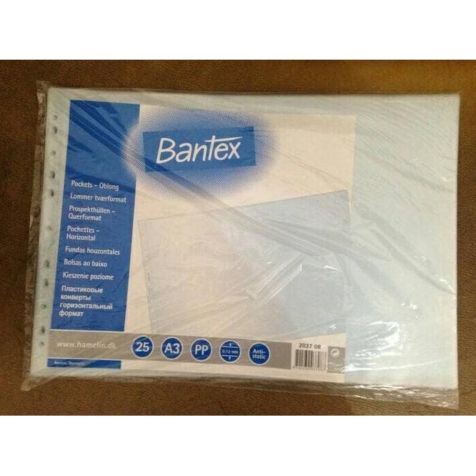 

ready PP POCKET A3 Landscape binder Bantex /pack (25 lembar) murah