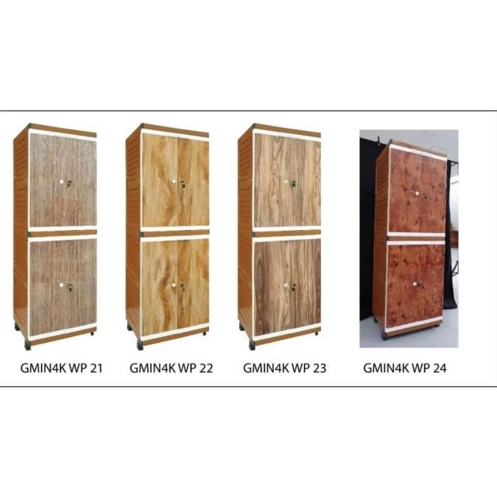 Lemari plastik grandmini club full kunci 4 susun karakter