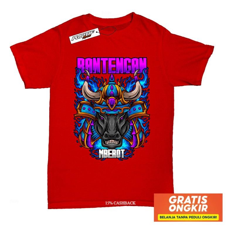 Baju Kaos Anak Viral Bantengan Sapi Mberot Jaranan Malangan Harga Grosir