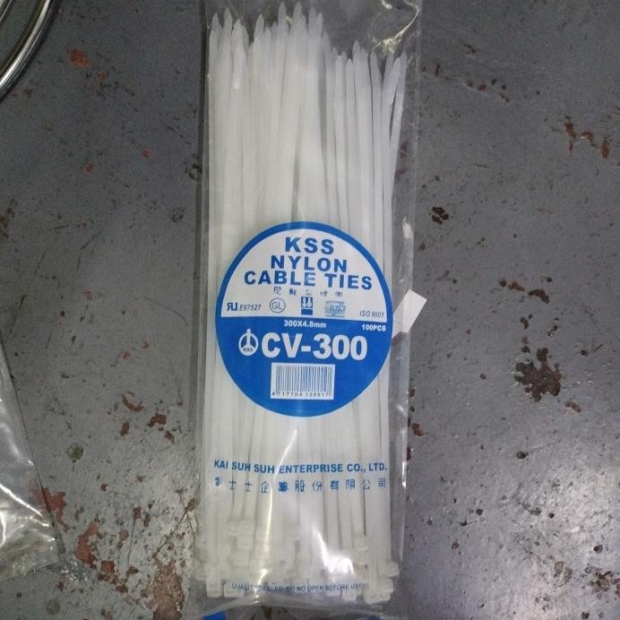 

ready KSS NYLON CABLE TIES CV-300/ 30CM X 4,8MM - Putih murah