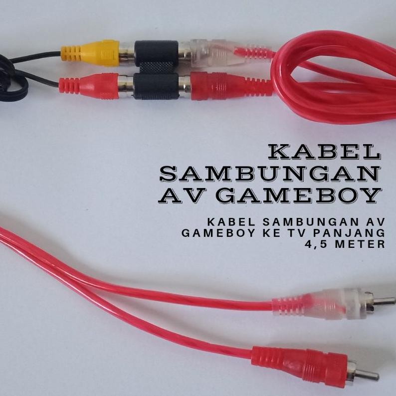Kabel Sambungan AV TV untuk Gameboy SUP PVP Retro 4,5 meter murah