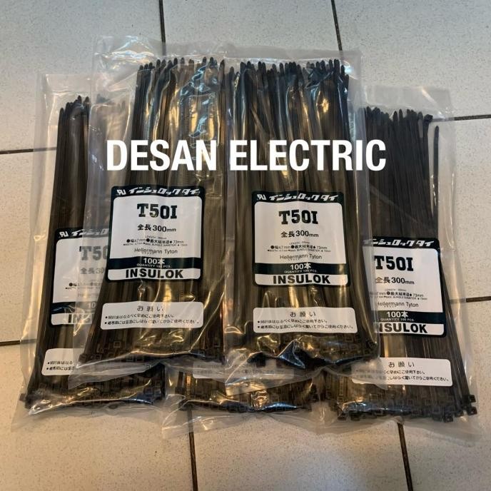 

ready Kabel Ties Insulok HellermannTyton T50i 30CM Isi 100pcs Putih & Hitam murah