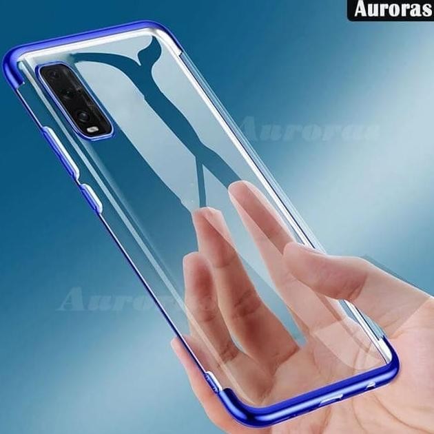 OPPO FIND X2 / FIND X2 PRO SOFT CASE PLATING LUXURY LIST CHROME murah