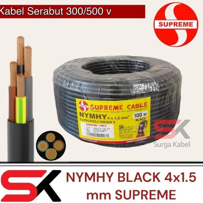 Nyyhy 4X1.5 Mm Supreme | Nymhy Black 4X1.5 Mm | Nyyhy 4 X 1.5 Mm Supre New Stok