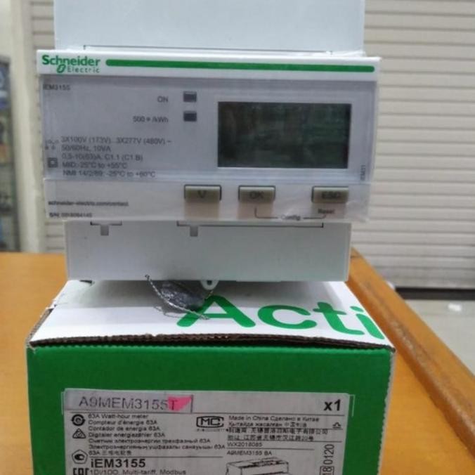 Kwh Digital Schneider Iem3155 3Phase / Kwh Meter 3155 Schneider New Stok