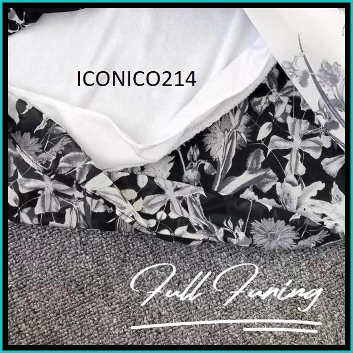 SWEETA | MIDI DRESS PLISKET DOUBLE LAYER LENGAN BALON  | LD 105CM | CERUTY FULL FURING | KOREA STYLE