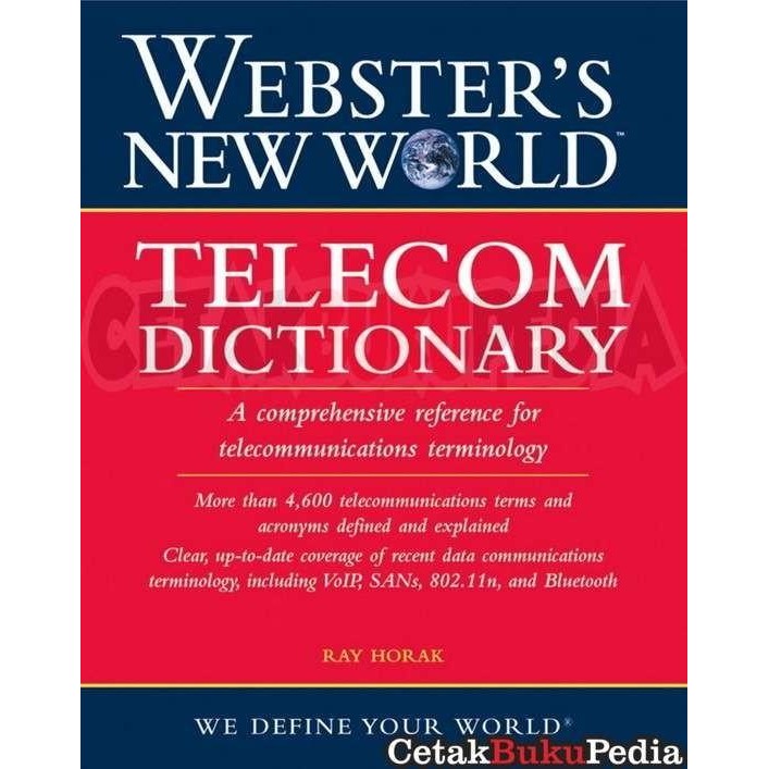 Book Ray Horak Websters New World Telecom Dictionary A Comprehens