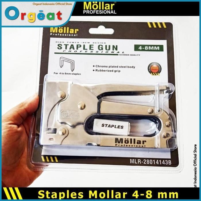 

OGT - Gun Tacker Staples Setaples Steples Stapler Tembak 4-8 mm Mollar High Quality by Orgeat