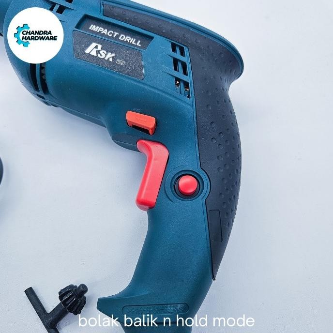 Bor beton 13 mm rsk bor tangan bos bolak balik tembok kayu besi impact drill sekelas bosch