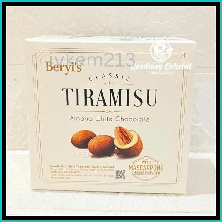 

BERYLS COKLAT MALAYSIA BERYL'S CLASSIC TIRAMISU ALMOND GREEN TEA MILK WHITE CHOCOLATE 65G