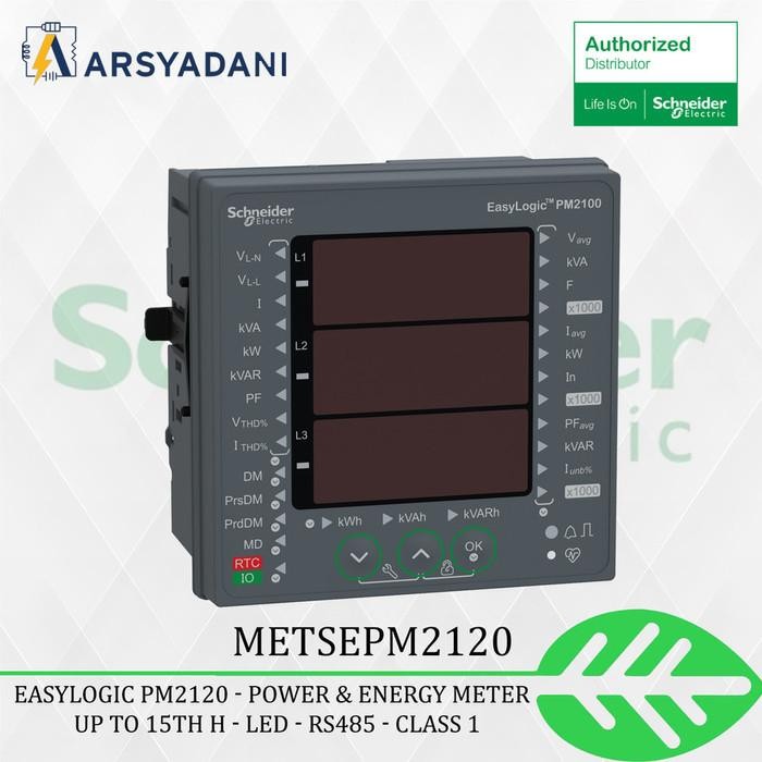 Metsepm2120 Schneider - Easylogic Pm2120 Power & Energy Meter Power  20  Amper Power  Smps Original 