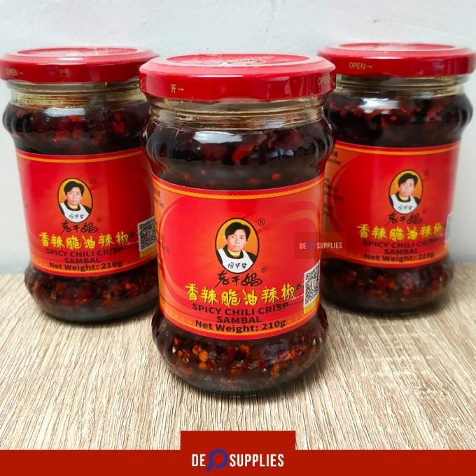 

Sale Laoganma Spicy Chili Crisp 210Gr - Sambal Lao Gan Ma Hot Crispy Sambel