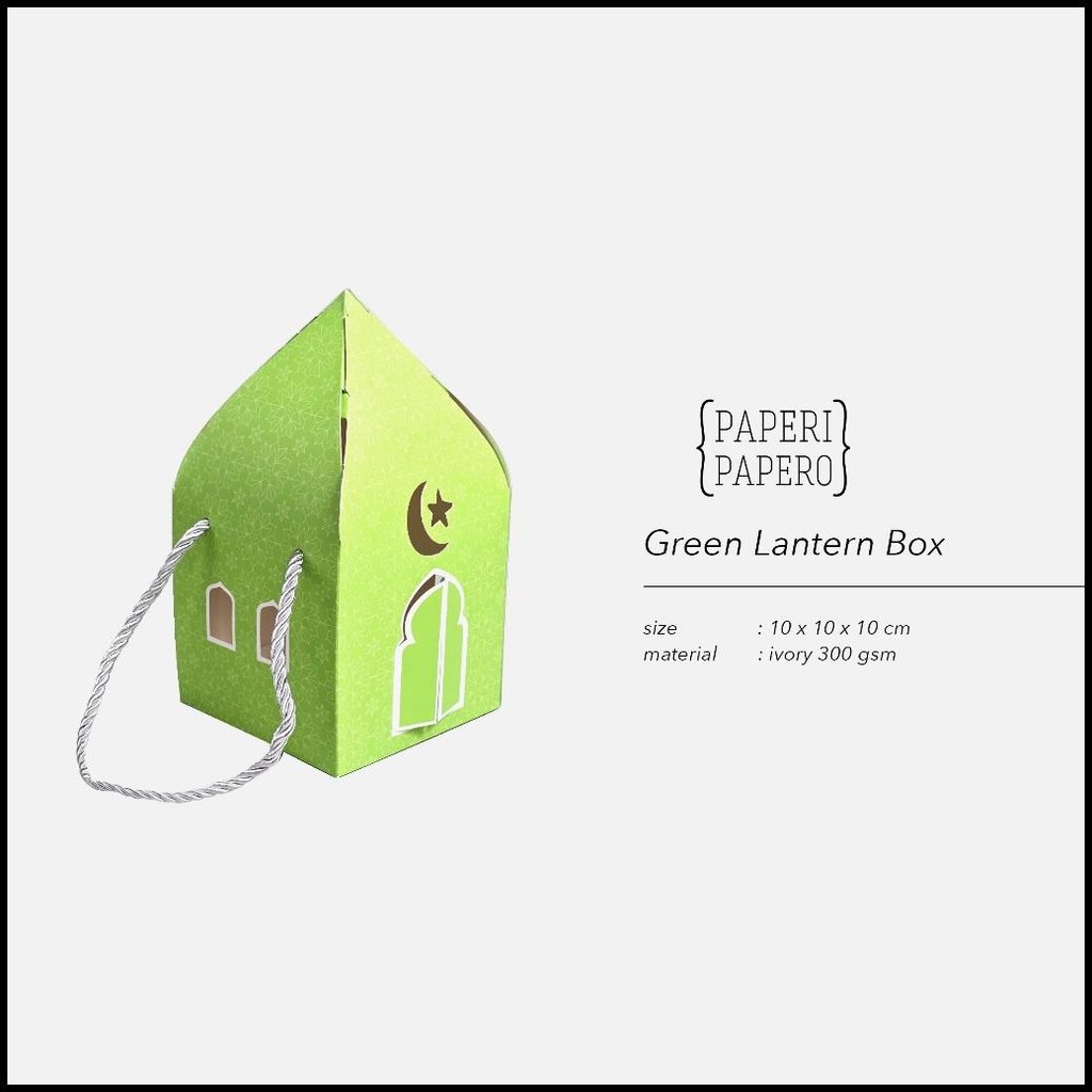 

Ready Green Lantern Box (10X10X10 Cm) - (10 Pcs) Kotak Packaging Lentera Hijau Lebaran Ramadhan Idul Fitri Dengan Tali Emas Untuk Toples 500 Gram {Terlaris|Best Seller}