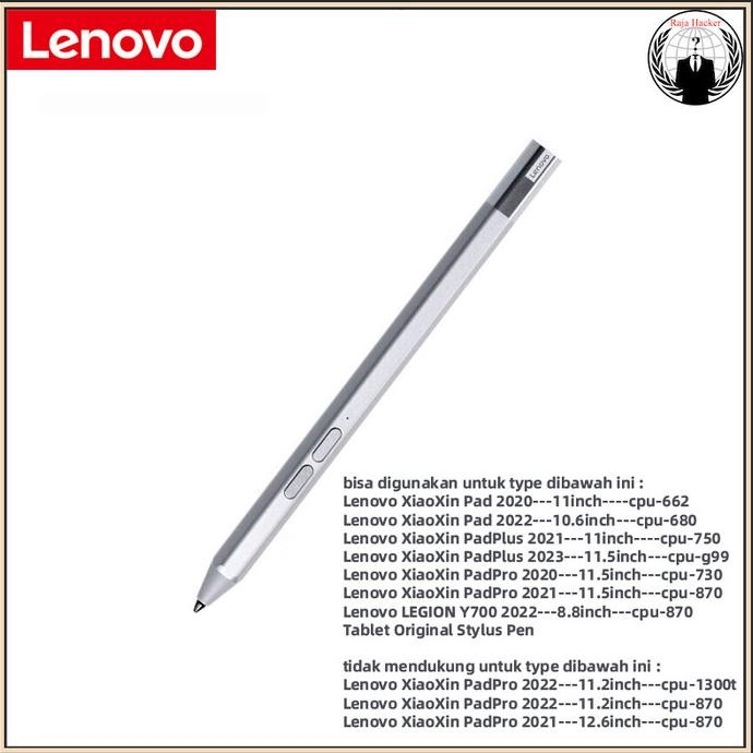 MURAH Lenovo Original Stylus Pen for Lenovo Tab P11 Plus Pro Xiaoxin Pad