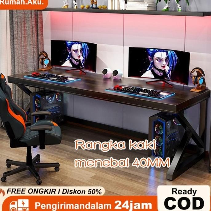 Meja Komputer Meja Kantor 160CM Meja Pc Meja Gaming Meja Kantor Besi