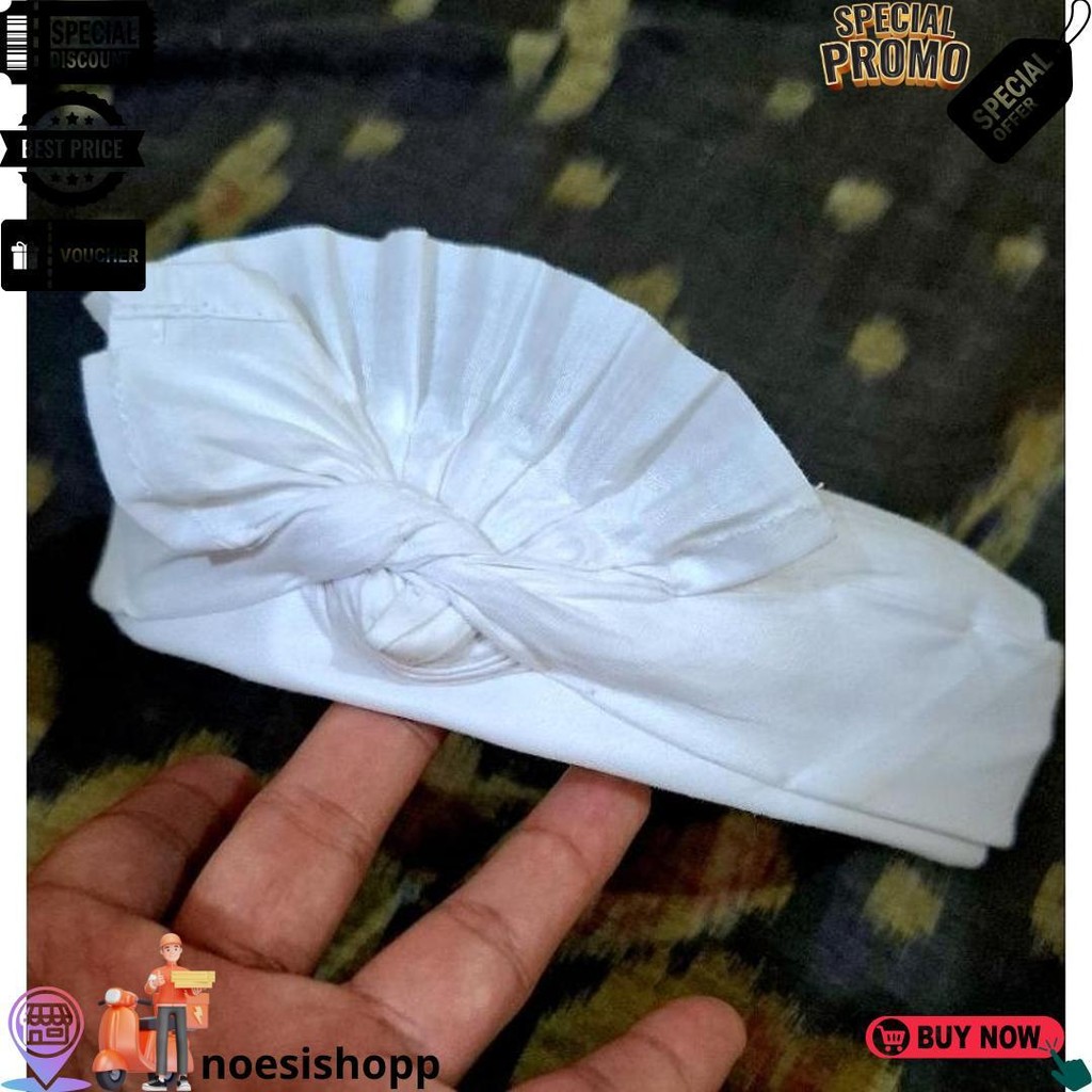 Udeng Putih Bungkul Jadi Rimpit Terlaris