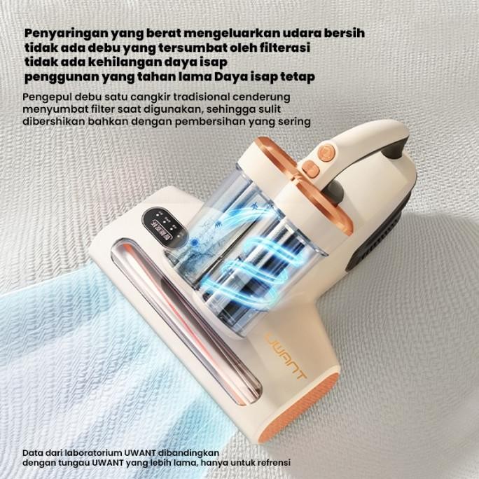 Promo Uwant Mt100 M100 Dust Mite 12Kpa Vacum Cleaner Detektor Tungau Debu Cangkir Ganda Mite Vacuum