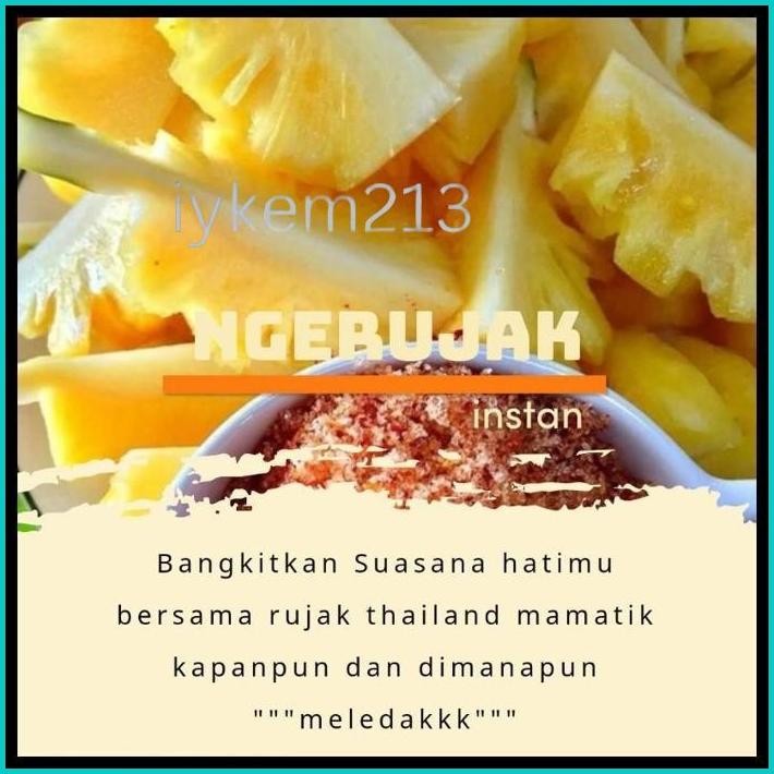 

BUMBU RUJAK KERING JAMBU KRISTAL KHAS BANGKOK THAILAND / SAMBAL KOCOK UNTUK BUAH BUAHAN TANPA MSG