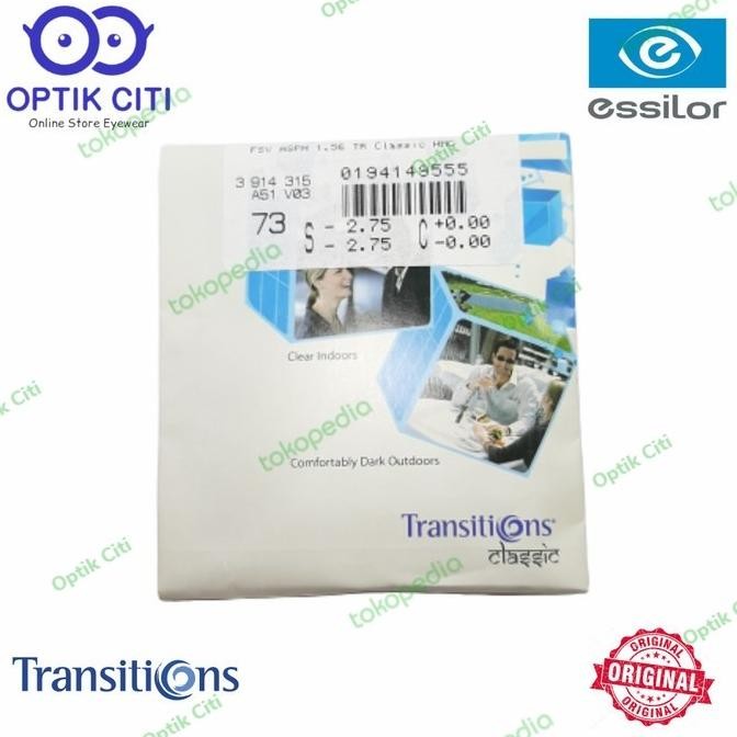 ready  Lensa Kacamata Photochromic crizal essilor Transition Classic 1.56