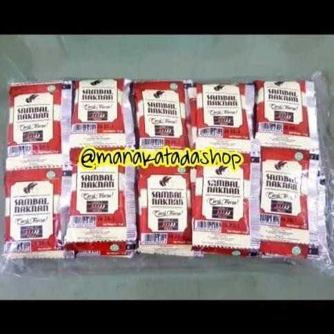 

Sale Sambal Naknan Sachet 1 Pack Isi 50 Sachet - Sambal Bawang Pedas