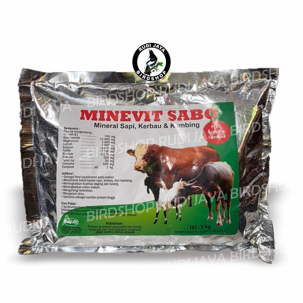 OKK-1520 er-90 Minevit SABO Mineral Sapi Kerbau Kambing 1 Kg Raid-All Obat Vitamin Mencukupi Kebutuh